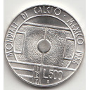 1986 Lire 500 Argento Mondiale Calcio in Messico San Marino